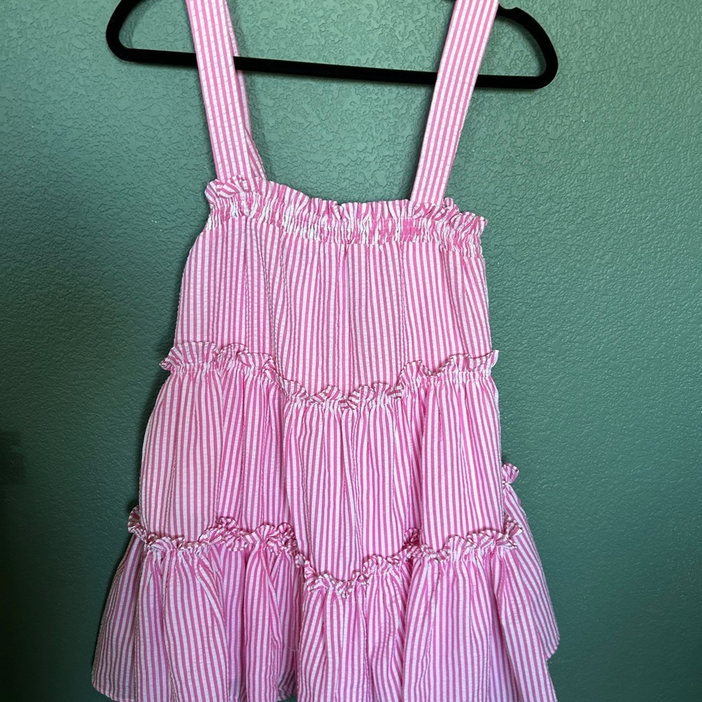 Mustard Seed Pink and White Striped Dress